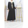 Abaya fille style caftan Marwâa Noire