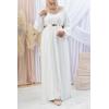 Alina 3-piece abaya set Off-white