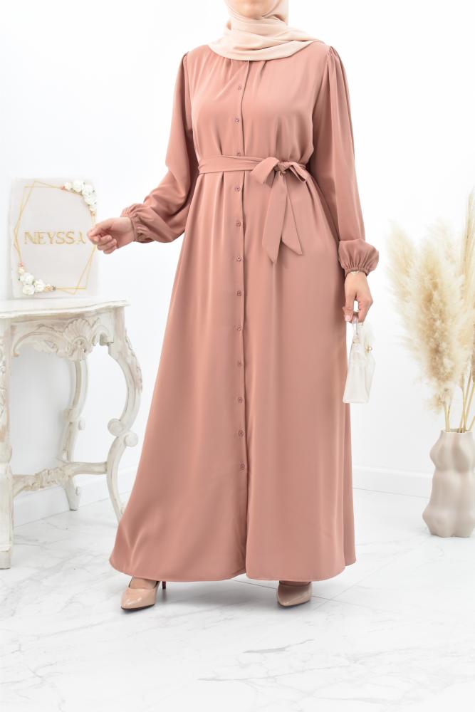 Modest fashion abaya shirt dress
