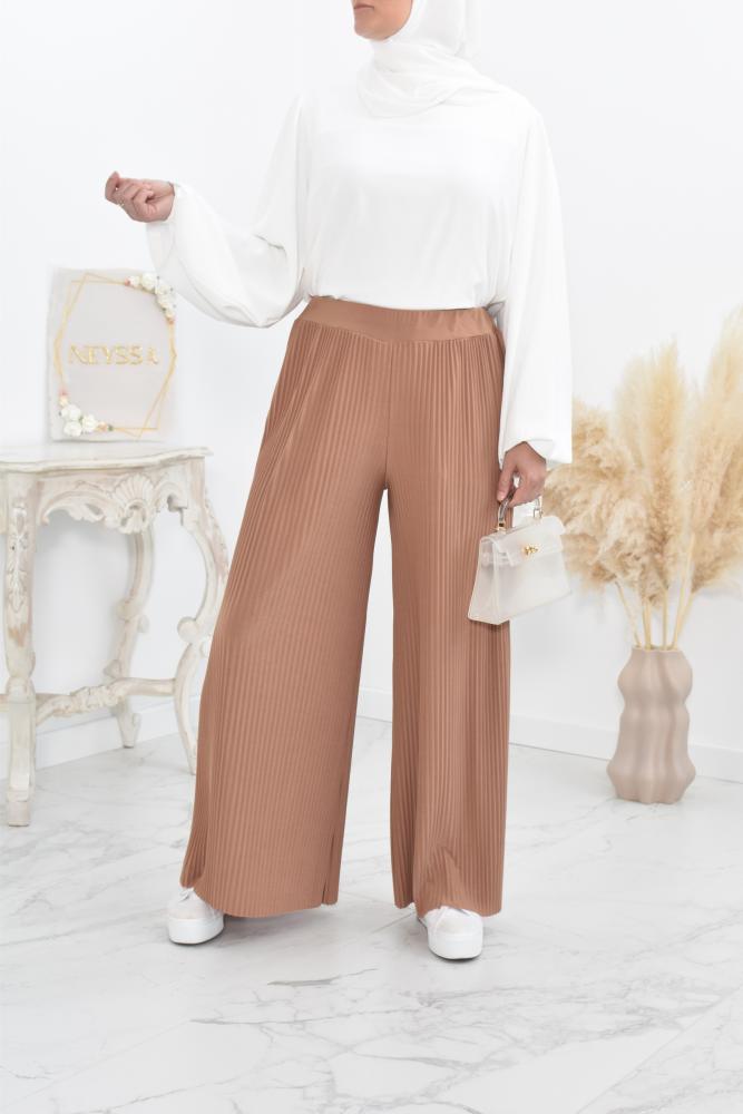Ness pleated flowing palazzo