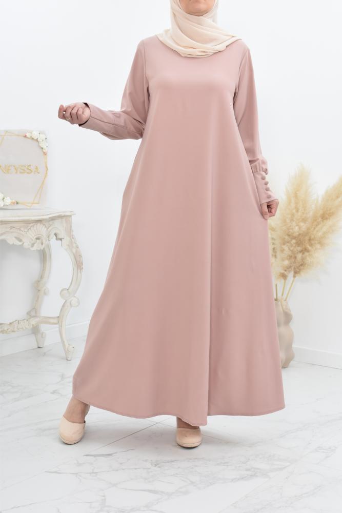 Long flared abaya 
