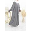 Robe abaya manches bouffantes Neyssa