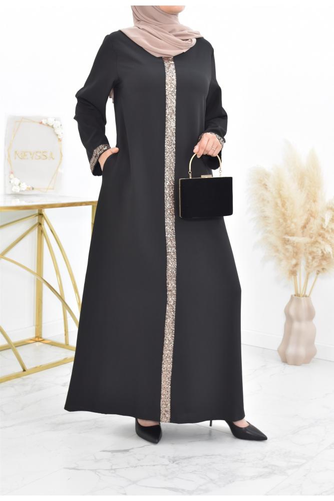 Abaya Maheen Kleid mit Paillettenbesatz