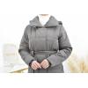 Women's long hooded jacket Alaska Taupe