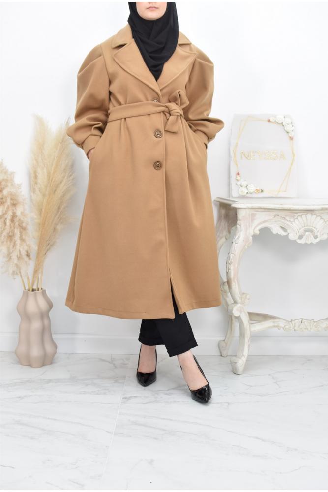 Long coat with button marines