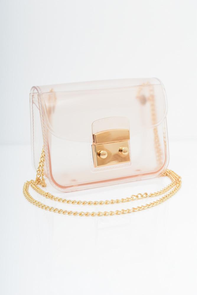 Gold chain handbag