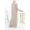 Long jumper dress with high collar for veiled women