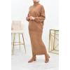 INSAAF knitted skirt set beige