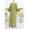 Fluid abaya dress with puffed sleeves Neyssa shop