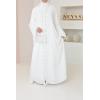 Abaya Dubai Qassimya off-white