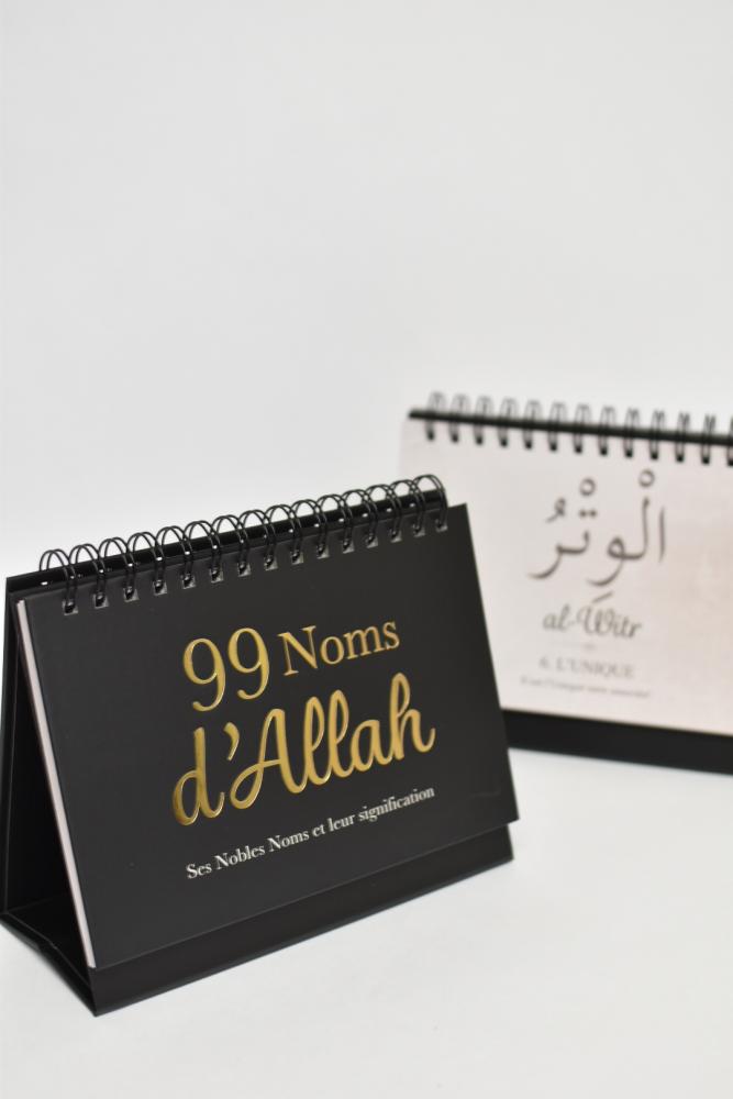 carnet rappel 99 noms d'Allah
