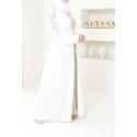 Abaya kimono Dubai Saphyra white