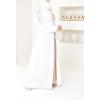 Abaya kimono Dubai white 3 pieces Neyssa shop