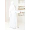 Abaya Kimono Dubai weiß 3-teilig Neyssa shop