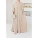 Abaya Dubaï Nawane beige