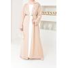 Abaya kimono Dubaï 3 pièces beige Neyssa shop