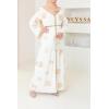 Abaya caftan Nihad blanc cassé