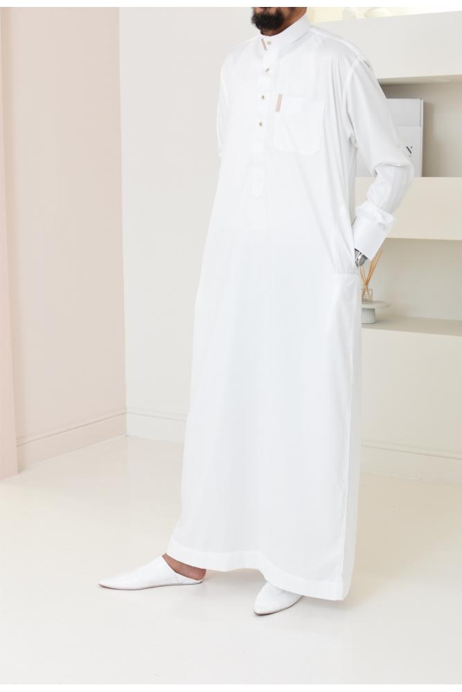 Luxury Qamis for men white beige Neyssa shop
