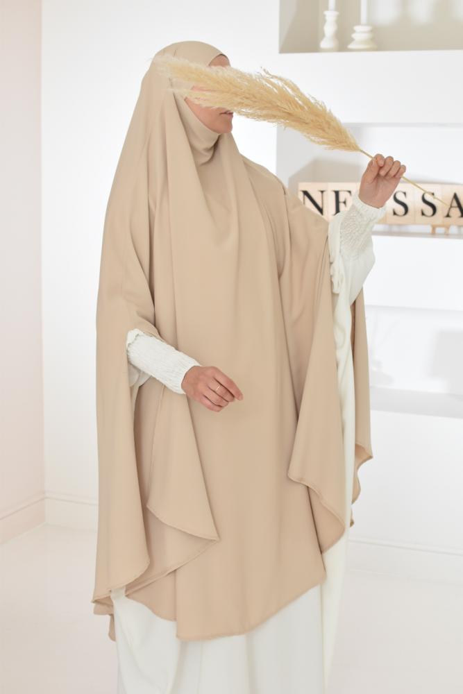 Long silk Khimar from Medina with slit Umm Abdurrahman