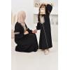 Abaya Eid style Moroccan caftan Joud black