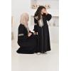 Abaya Eid im Stil eines marokkanischen Kaftans Joud schwarz