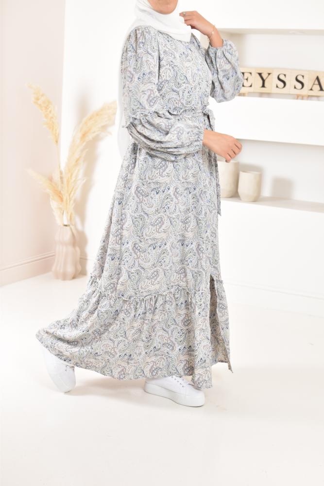 Bohemian printed long dress ideal for summer