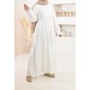 Dianella floral muslin dress off white