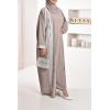 Abaya Dubai taupe set Neyssa shop