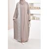 Abaya Dubai taupe set Neyssa shop