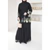 Abaya Dubaï Anissâh NOIRE et OR