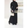 Abaya Dubaï Anissâh NOIRE et OR