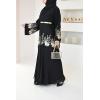 Abaya Dubaï Anissâh NOIRE et OR