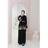 Abaya Dubaï Anissâh NOIRE et OR