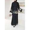 Abaya Dubaï Anissâh NOIRE et OR