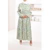 GREEN Daphné patterned maxi dress