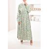 GREEN Daphné patterned maxi dress