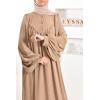 Robe abaya fluide manches bouffantes Neyssa shop