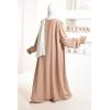 Abaya froufrou en soie de medine