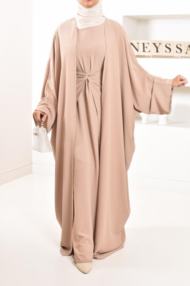 Abaya Kimono Frau 3-teilig Frau