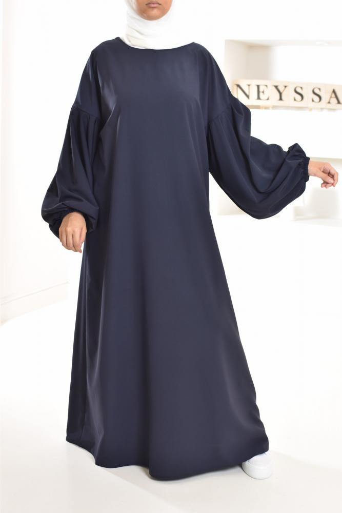 Ausgestelltes Kleid mit Puffärmeln Umm Yasser