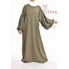 Umm Yasser Flared abaya with puffed sleeves