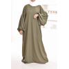 Umm Yasser Flared abaya with puffed sleeves