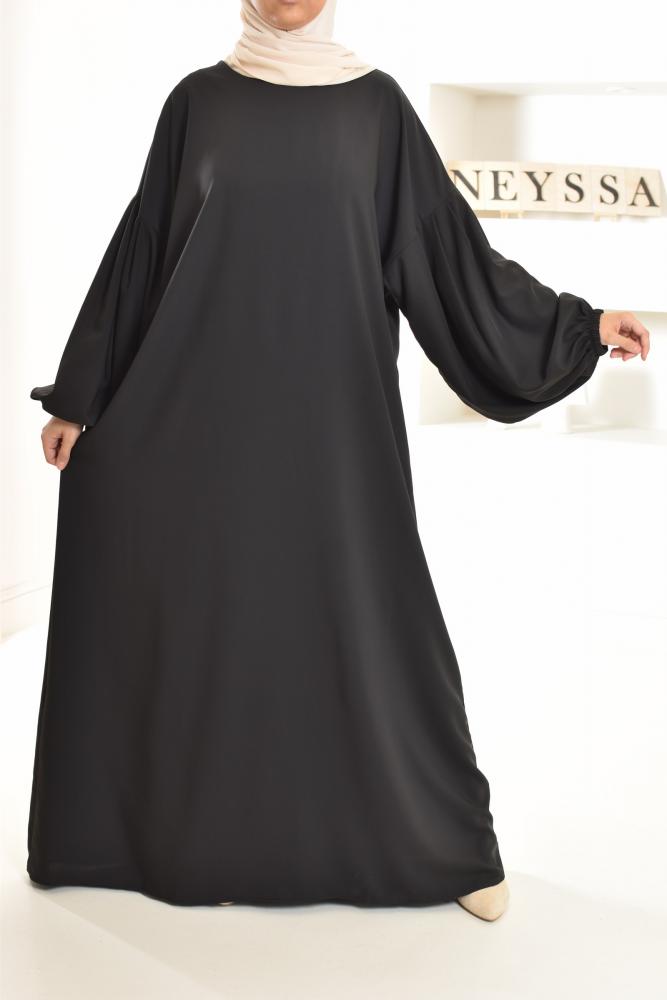 Ausgestelltes Kleid mit Puffärmeln Umm Yasser