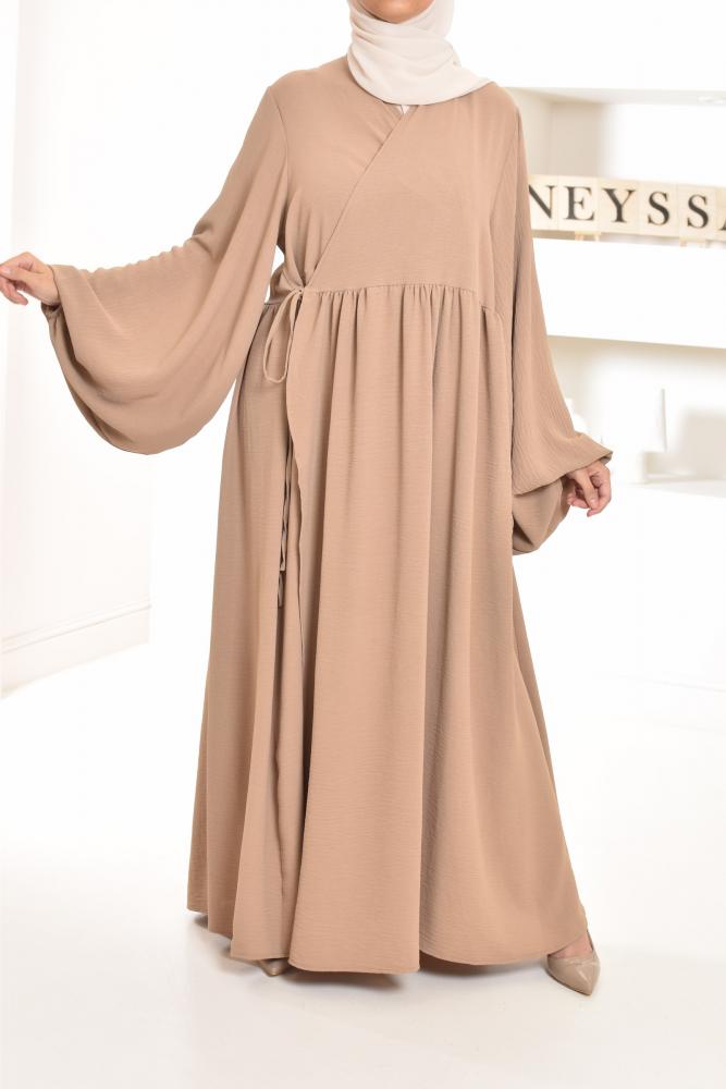 Anna long wrap dress