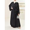 Anna long wrap dress