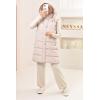 ILYANA Beige women's sleeveless down jacket