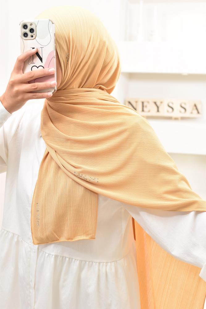 Pleated Hijab Jersey Nora