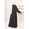 Langes ausgestelltes Abaya-Kleid 
