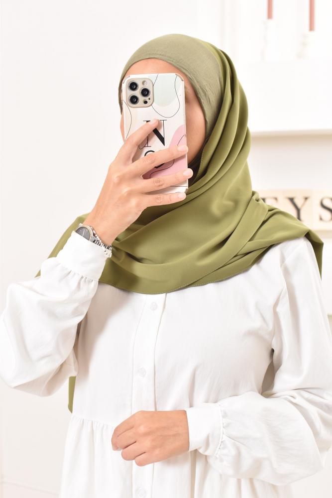 Hijab, Kapuze aus Chiffon und integrierte Mütze 