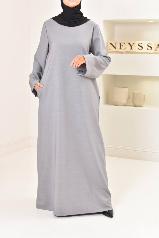 Women's abaya with lapel sleeves Neyssa Shop